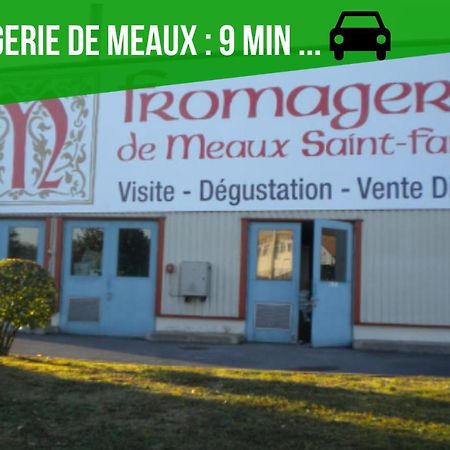 The Sunshine- Appart Cosy Proche Paris-Disney Avec Parking Prive Dans Residence Meaux Exteriör bild