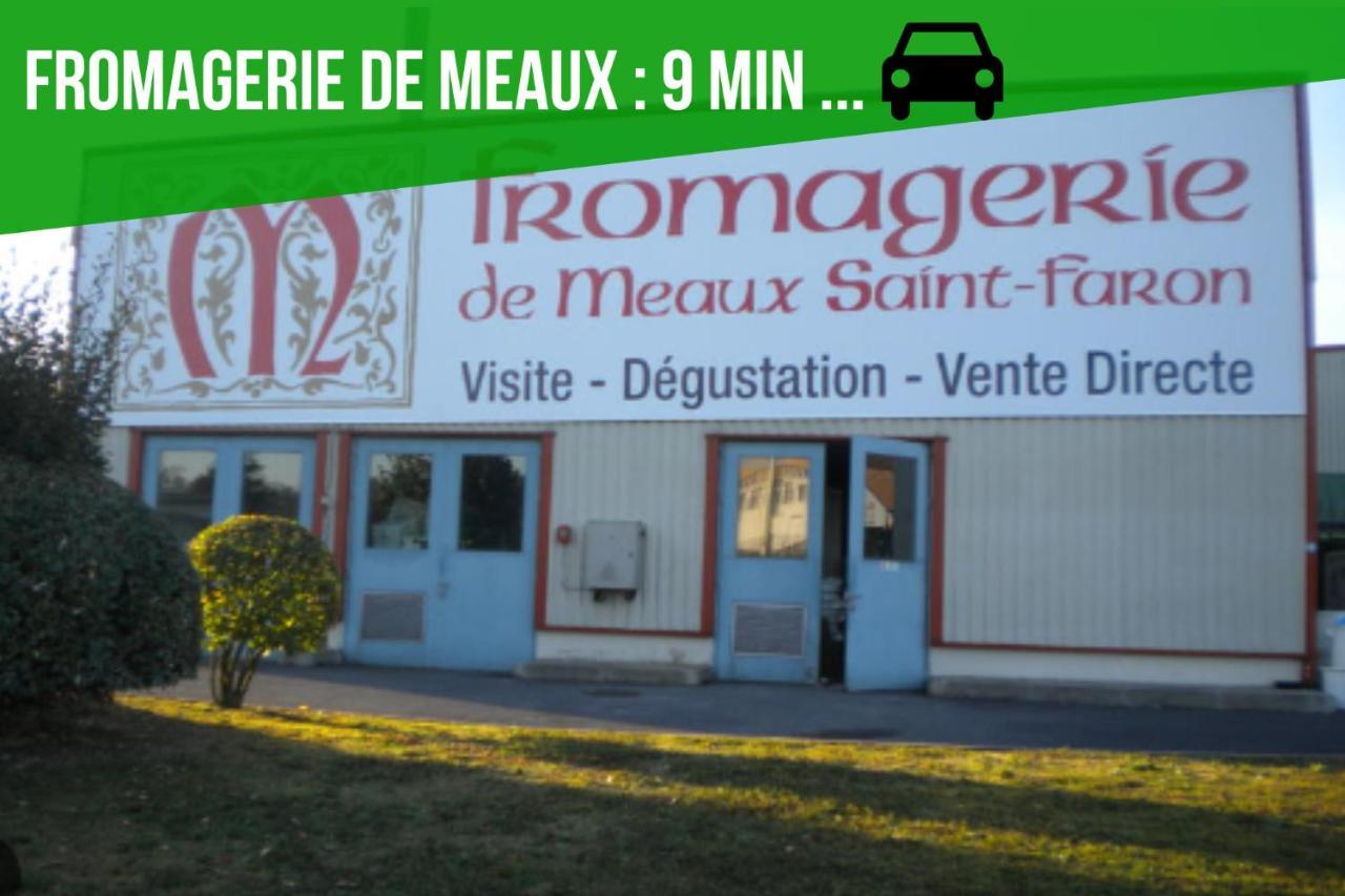 The Sunshine- Appart Cosy Proche Paris-Disney Avec Parking Prive Dans Residence Meaux Exteriör bild