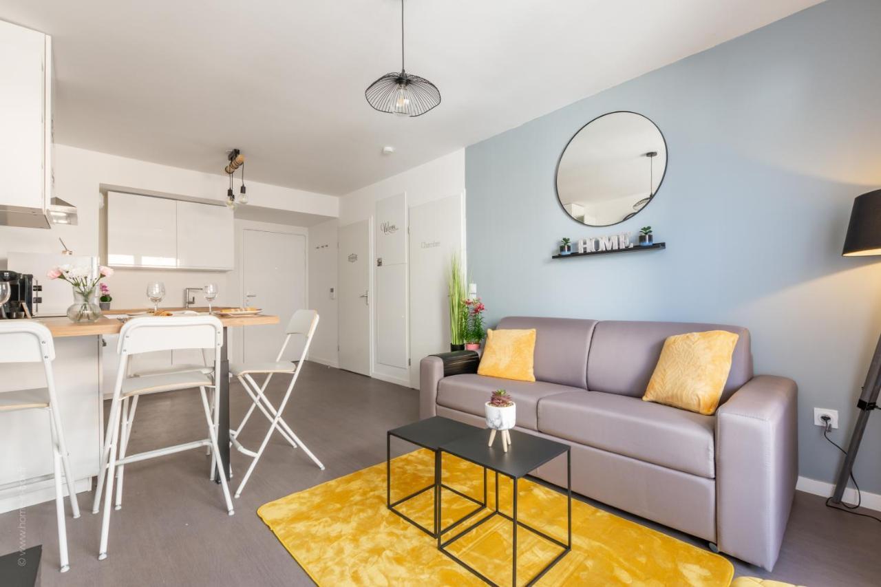 The Sunshine- Appart Cosy Proche Paris-Disney Avec Parking Prive Dans Residence Meaux Exteriör bild