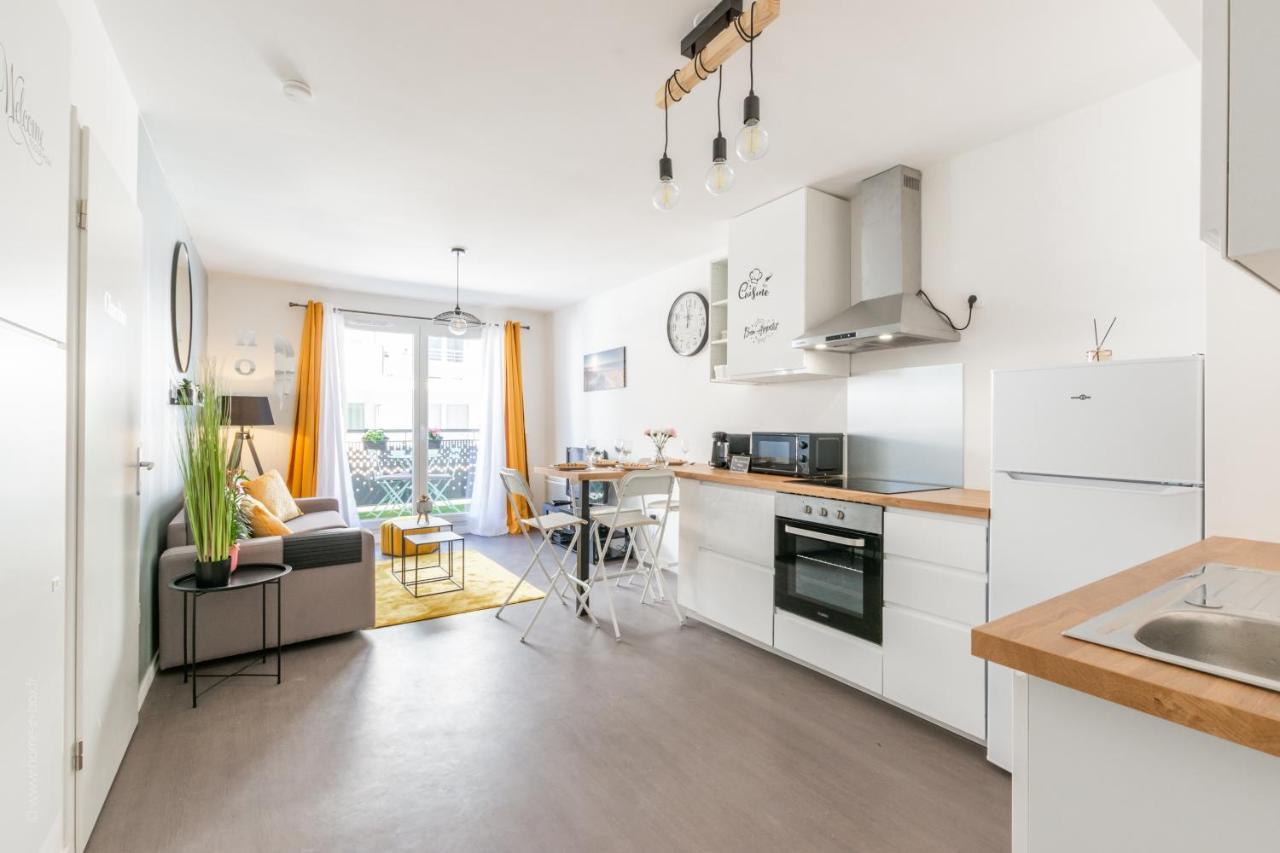 The Sunshine- Appart Cosy Proche Paris-Disney Avec Parking Prive Dans Residence Meaux Exteriör bild