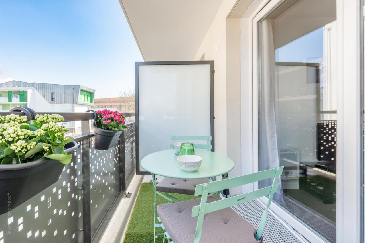 The Sunshine- Appart Cosy Proche Paris-Disney Avec Parking Prive Dans Residence Meaux Exteriör bild