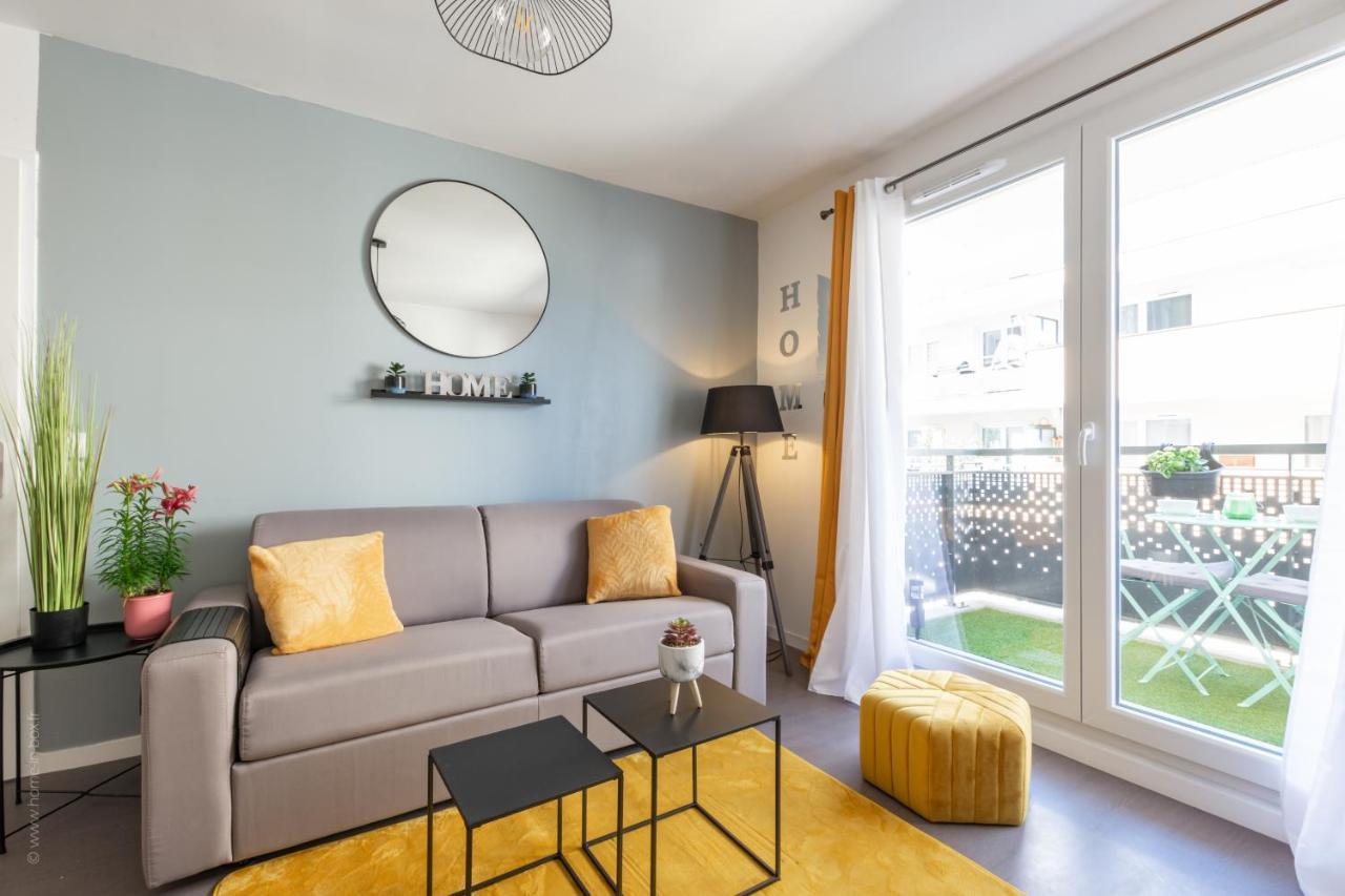 The Sunshine- Appart Cosy Proche Paris-Disney Avec Parking Prive Dans Residence Meaux Exteriör bild