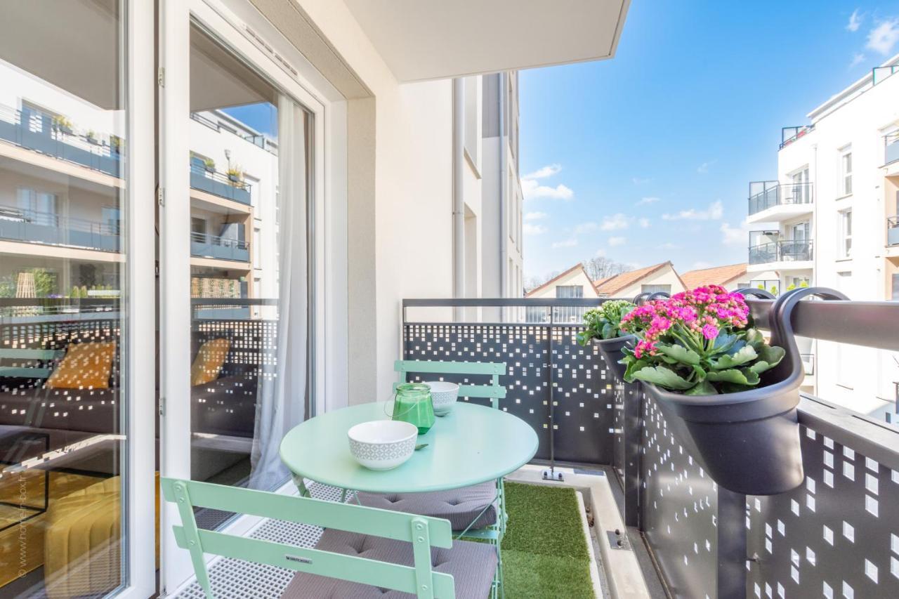 The Sunshine- Appart Cosy Proche Paris-Disney Avec Parking Prive Dans Residence Meaux Exteriör bild